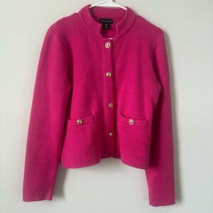 Adrienne Vittadini Pink, Long Sleeve Sweater Blazer
